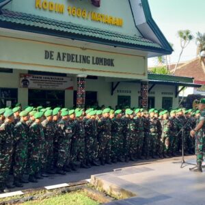 Pengarahan Penting dari Dandim dan Kasdim 1606 Mataram