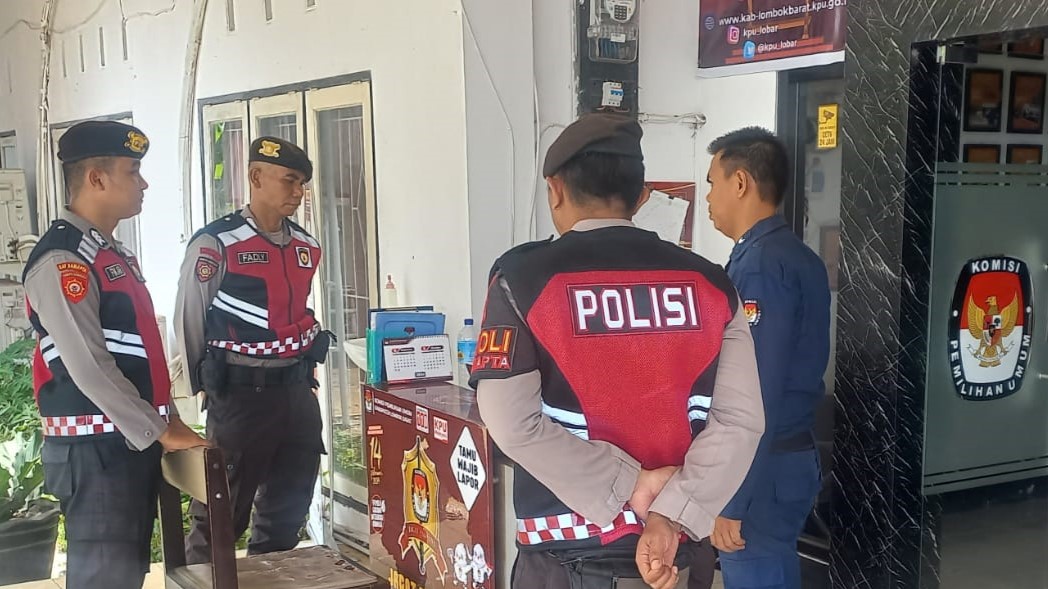 Patroli Preventif Polres Lombok Barat Jaga Keamanan Pemilu Serentak 2024