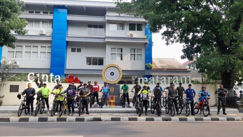 Semangat Kebersamaan di Sepeda Bersama Kodim 1606 Mataram