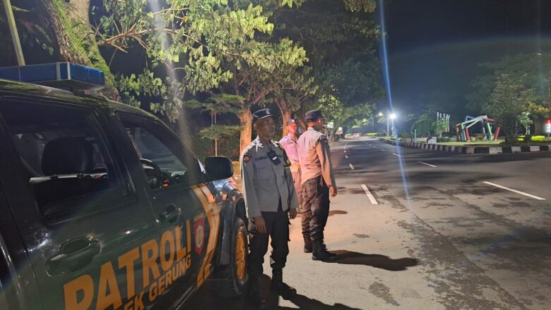 Jalur Bypass Lombok Barat Aman Terkendali Berkat Patroli Polisi Saat Malam Natal