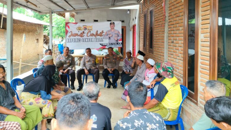 Polri dan Warga Lombok Barat Bahas Solusi Pupuk dan Banjir di Program Jumat Curhat