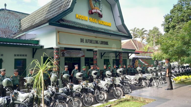 Tingkatkan Tugas Lapangan, Kodim Mataram Dapat Kendaraan Baru