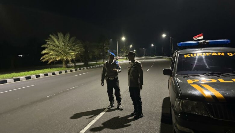 Jalur Rawan Disisr Polisi: Patroli Gabungan Kuripan Beraksi Dini Hari