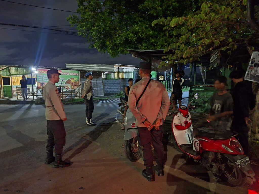 Polsek Gerung Gencar Patroli Malam, Jamin Keamanan Bypass