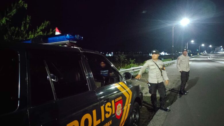 Malam di Lombok Barat Aman Terkendali Berkat Patroli Rutin Polsek Kuripan