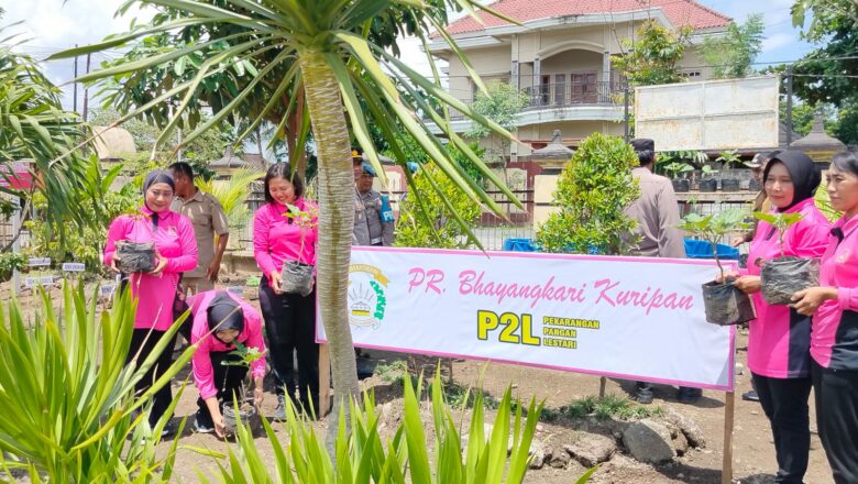 Polsek Kuripan Jadi Pusat Launching Program Pangan Lestari