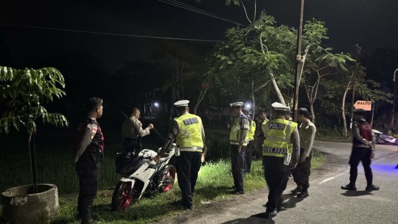 Antisipasi Balap Liar, Polres Lombok Barat Gelar Patroli Malam di Bypass BIL