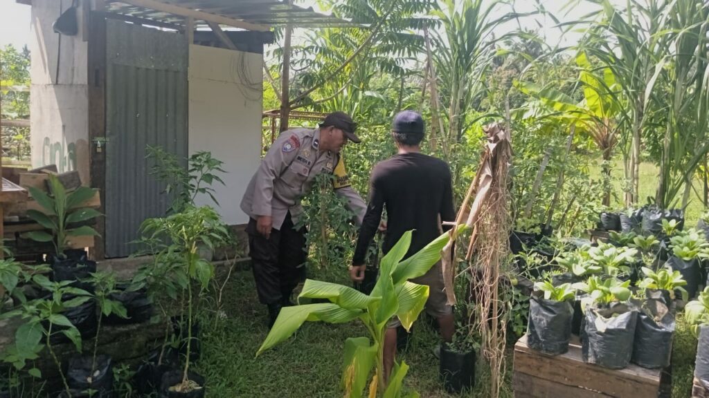 Polsek Batulayar Kawal Lahan Bergizi, Dukung Ketahanan Pangan Lombok Barat