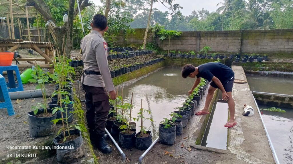 Ketahanan Pangan Jadi Fokus Polsek Kuripan dalam Kegiatan Sambang Desa