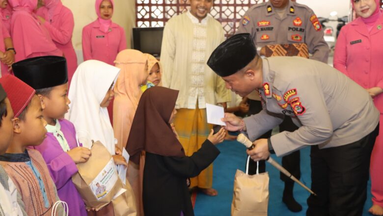 Kepedulian Polres Lobar: Santunan Anak Yatim Penuh Makna