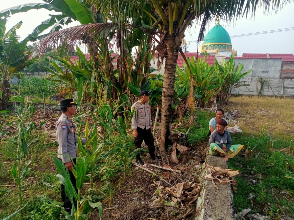 polsek, labuapi, polri, petani, pertanian, dukungan, program, pemerintah, bhabinkamtibmas, sinergi