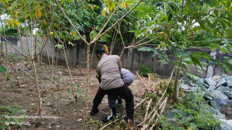 Bhabinkamtibmas Desa Kuripan Utara Ajak Warga Tingkatkan Kemandirian Pangan