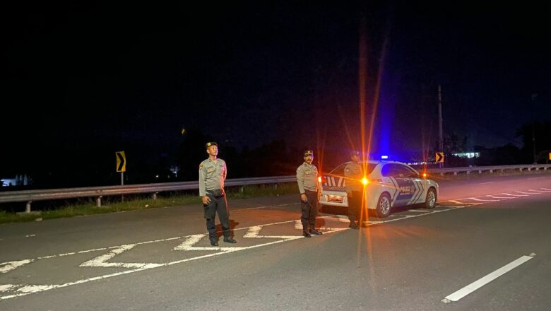 Cegah Balap Liar dan Kejahatan, Polisi Gencarkan Patroli Rutin di gerung