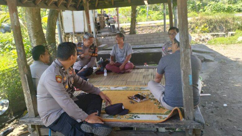 Jaga Kamtibmas, Polsek Kediri Tingkatkan Patroli Dialogis di Desa Kediri