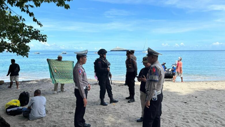 Wisatawan Senggigi Tenang, Polisi Siaga Jaga Libur Lebaran