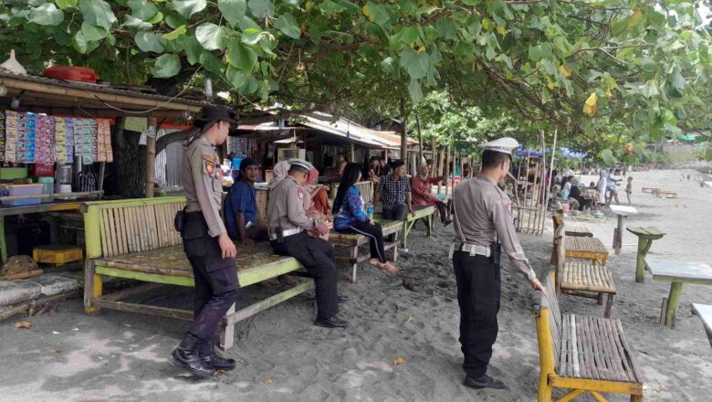 Operasi Ketupat 2025: Polisi Siaga Jaga Keamanan Pantai di Lombok Barat