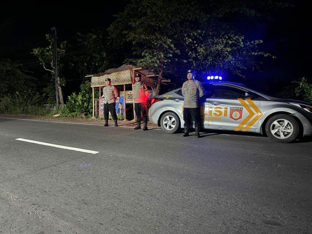 Polsek Kediri Gencarkan Patroli Malam untuk Cegah 3C dan Balap Liar