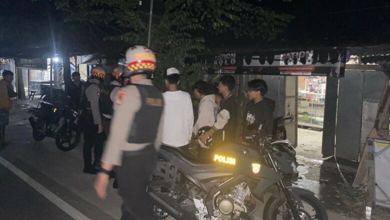Patroli Dini Hari Polres Lombok Barat Antisipasi Aksi Kejahatan