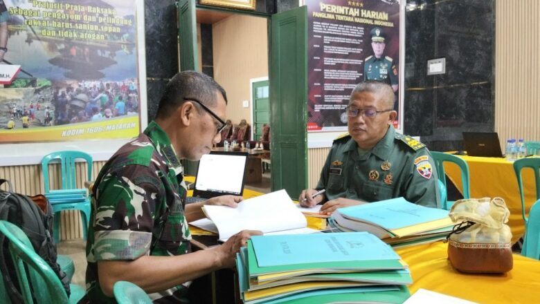 Kunjungan Tim Wasrik, Kodim 1606 Siap Tingkatkan Akuntabilitas