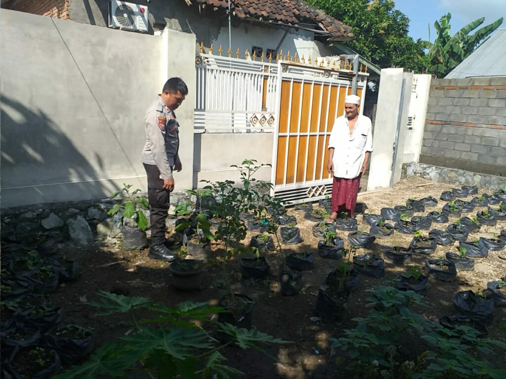 Polsek Kuripan Aktif Sosialisasi Ketahanan Pangan di Lombok Barat