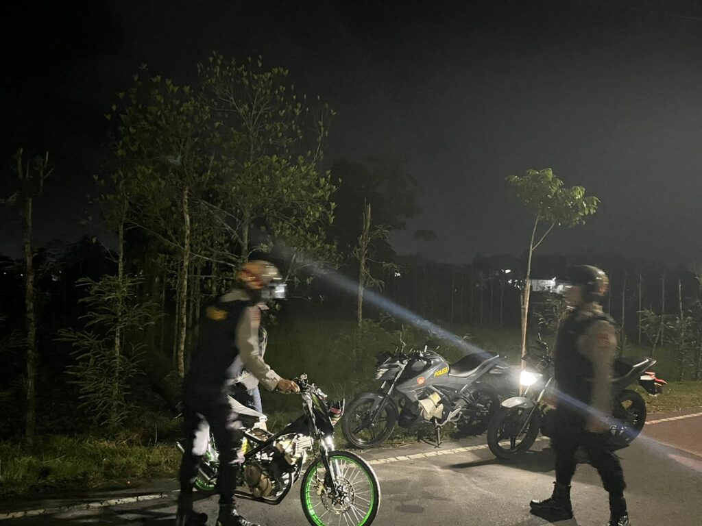 Aksi Balap Liar Diantisipasi Polres Lombok Barat, Satu Motor Diamankan
