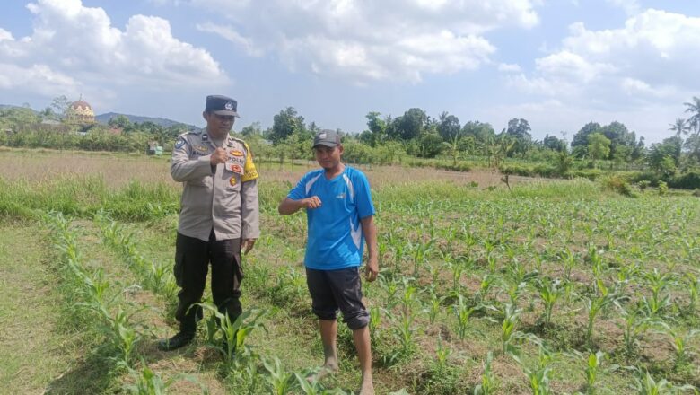 Bhabinkamtibmas Desa Beleka Lakukan Silaturahmi, Dukung Ketahanan Pangan Lokal