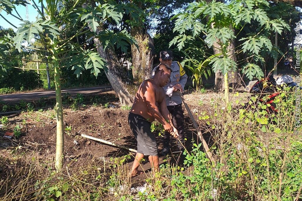 petani, pangan, polisi, Lombok, lahan, binaan, Kuripan