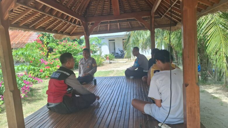 Cegah Gangguan Kamtibmas, Polsek Sekotong Sasar Pantai Tanjung Kelor