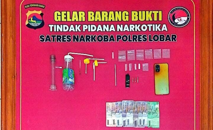 Satresnarkoba Ringkus Pria Pengguna Sabu di Lombok Barat