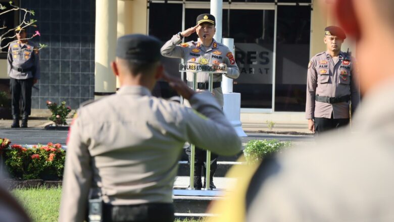 Semangat Kebangkitan Nasional, Polres Lombok Barat Gelar Upacara Harkitnas