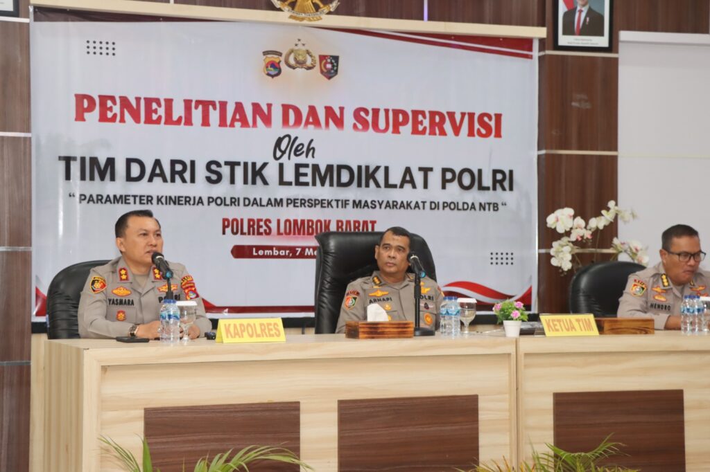 Tingkat Kepuasan Publik Tinggi, Polres Lombok Barat Jadi Lokasi Penelitian STIK Polri