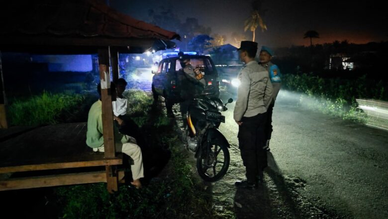 Polsek Kuripan Jaga Kamtibmas Lewat Patroli Malam Rutin
