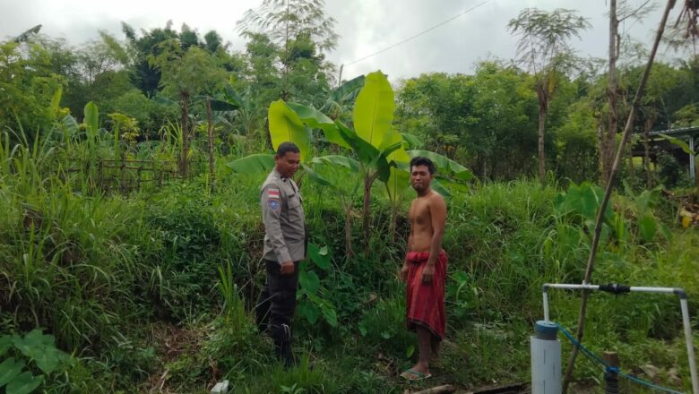 Polri di Sekotong Aktif Edukasi Warga Dukung Swasembada Pangan Nasional