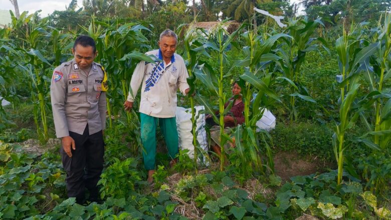 Polri Dampingi Petani di Grepek, Perkuat Ketahanan Pangan