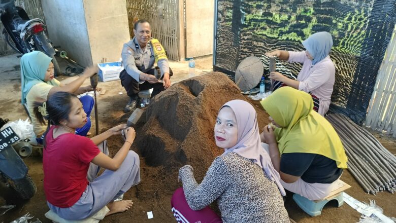 Bhabinkamtibmas Jagaraga Indah Giatkan Ketahanan Pangan Keluarga