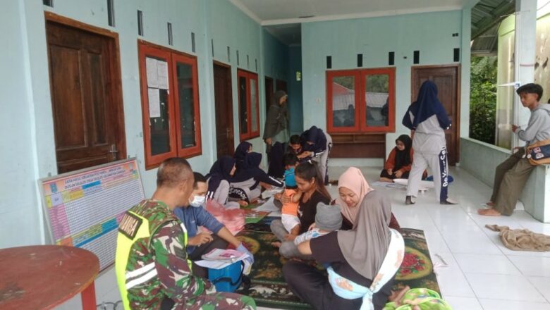 Babinsa Selelos Dukung Peningkatan Kesehatan Lewat Posyandu
