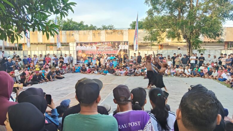 Polsek Kediri Pastikan Keamanan Road Show Peresean Mendunia