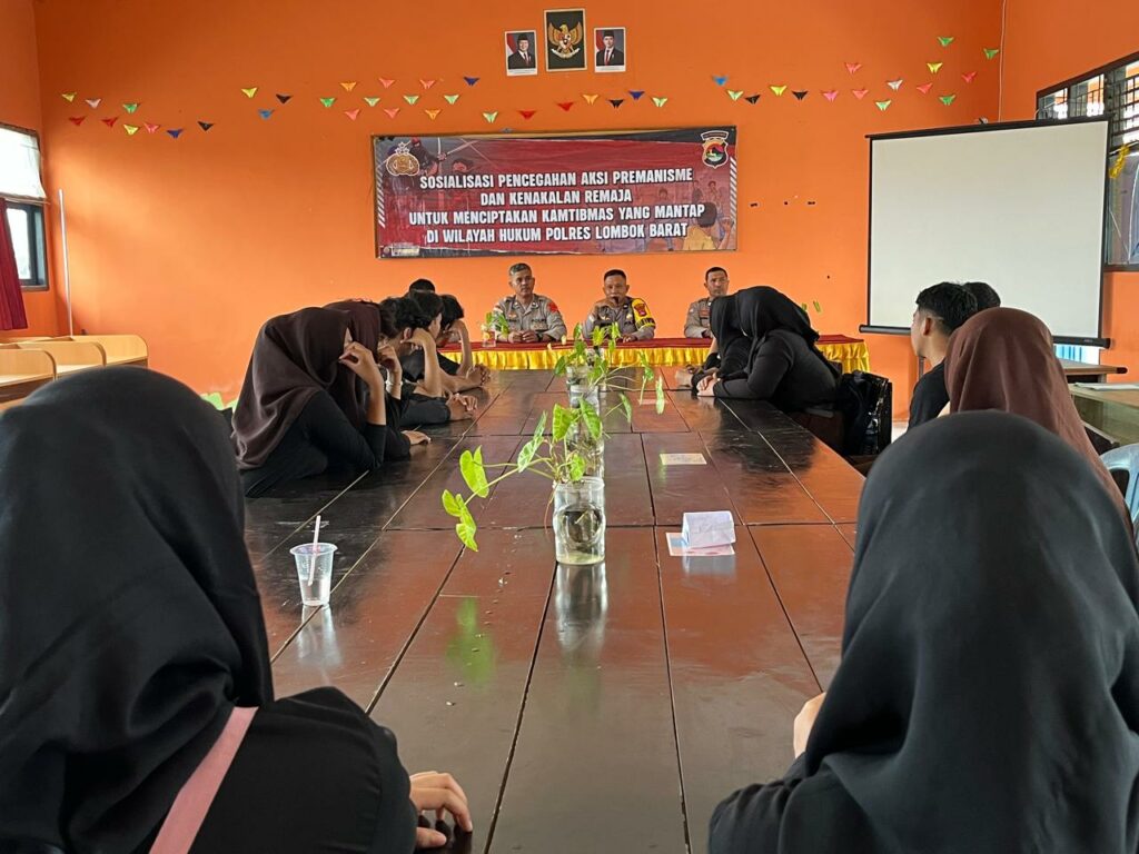 Polres Lombok Barat Edukasi Pelajar Kediri Cegah Narkoba dan Kenakalan Remaja
