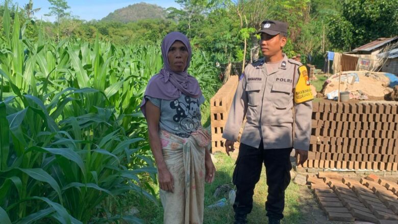 Program Pekarangan Bergizi Disosialisasikan di Dasan Geres oleh Polsek Gerung