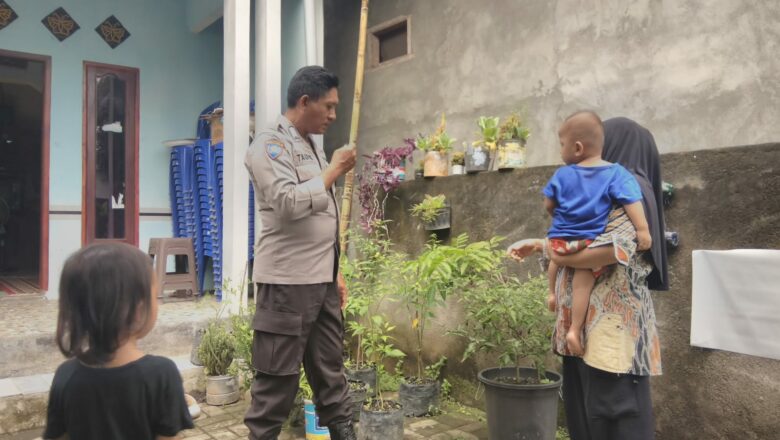 Bripka Taufik Giatkan Program Pangan Nasional di Dusun Plowok
