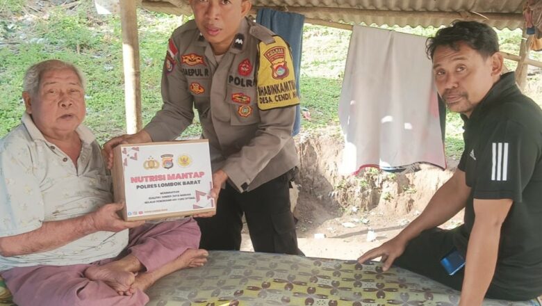 Hari Bhayangkara: Polri Berbagi Nutrisi untuk Lansia Sekotong