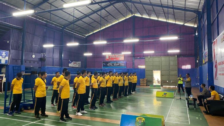 GOR Desa Kediri Jadi Saksi Semarak Turnamen Bhayangkara ke-79 Polres Lombok Barat