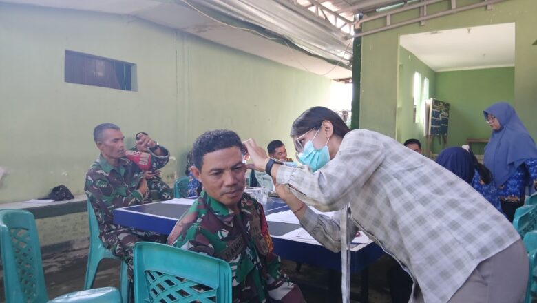 TNI dan Puskesmas Tanjung Karang Kolaborasi Cegah Penyakit