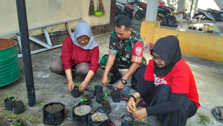 Babinsa Punia Ajak Warga Manfaatkan Pekarangan dengan Menanam Cabai
