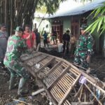Kodim 1606/Mataram Kerahkan Personel Bersihkan Sisa Banjir