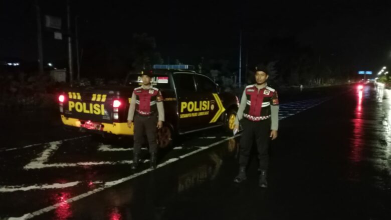 Cegah Kejahatan 3C, Polres Lobar Gencarkan Patroli di Jalur Sepi