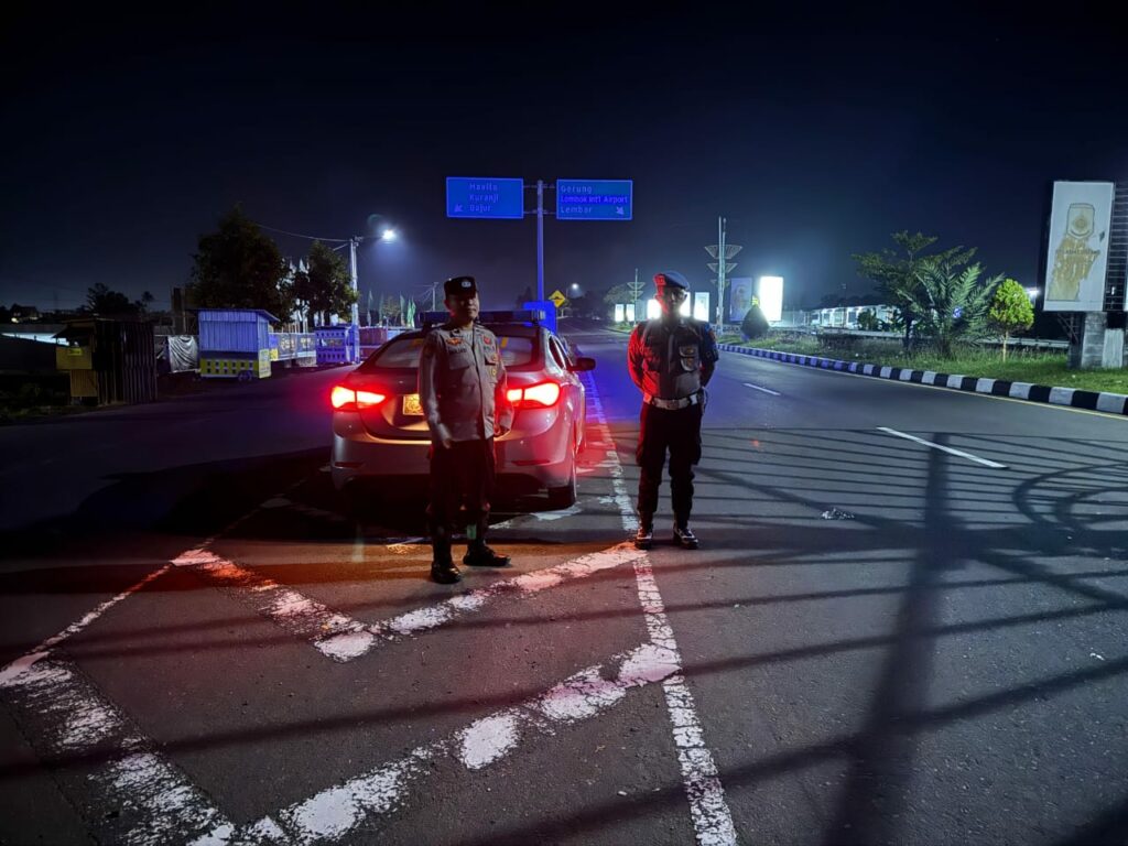 Polsek Kediri Intensifkan Patroli Blue Light di Jalur Rawan BIL Lombok Barat