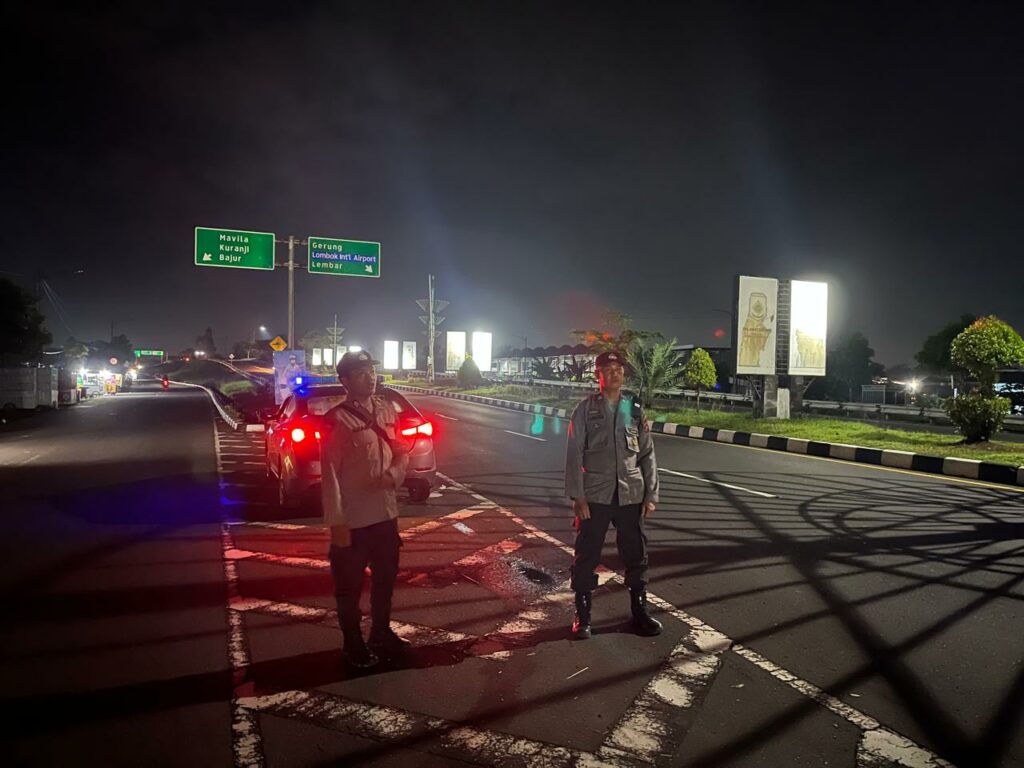 Polsek Labuapi Intensifkan Patroli Dini Hari di Jalur BIL untuk Cegah Kriminalitas