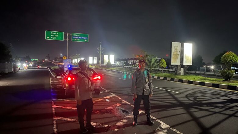 Antisipasi Kejahatan, Polisi Labuapi Gelar Patroli Malam di BIL I & II