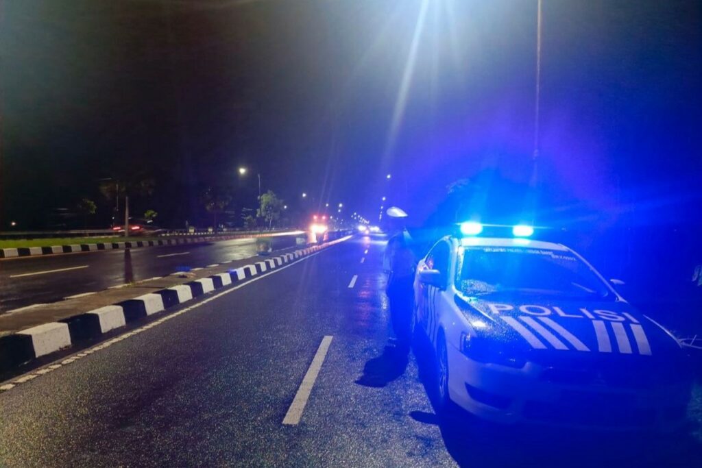 Satlantas Lombok Barat Intensifkan Patroli Malam di Jalur Bypass